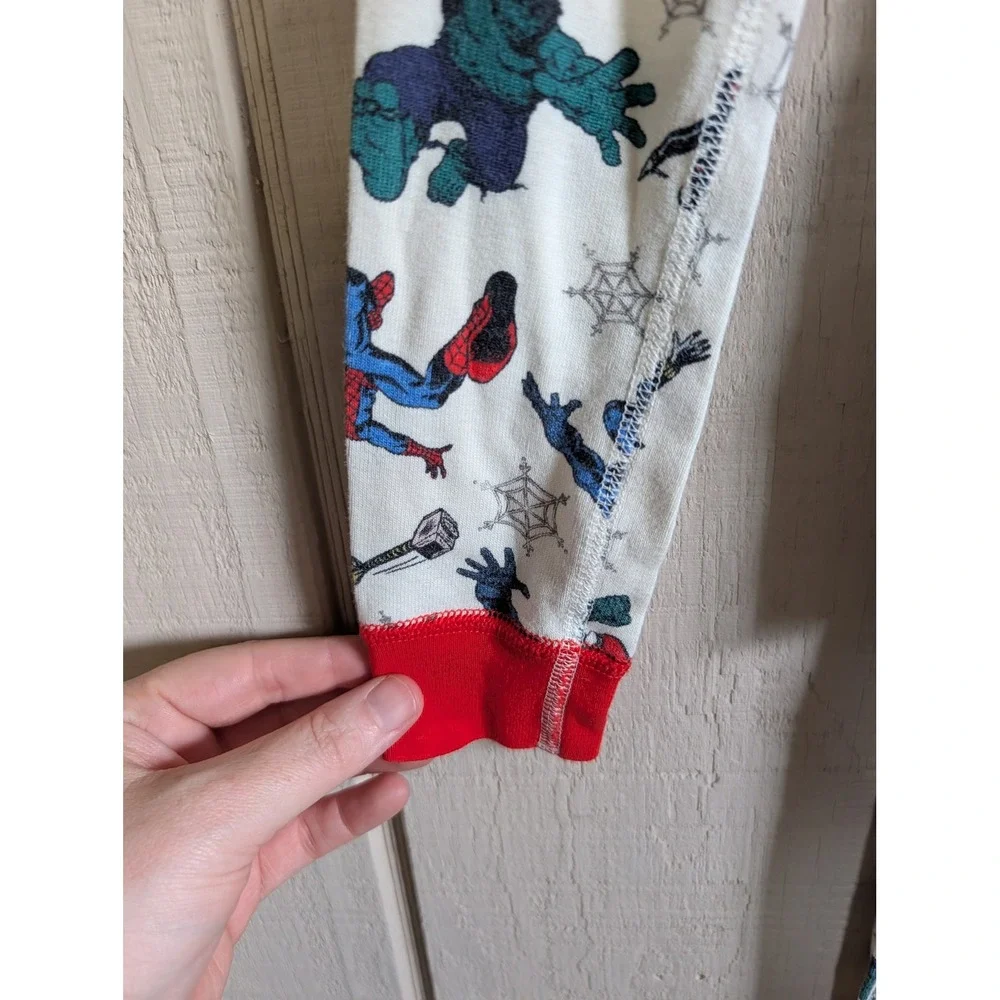 Hanna Andersson Marvel Avengers Pajamas Kids 12 Organic Cotton Holiday 80060 GW
